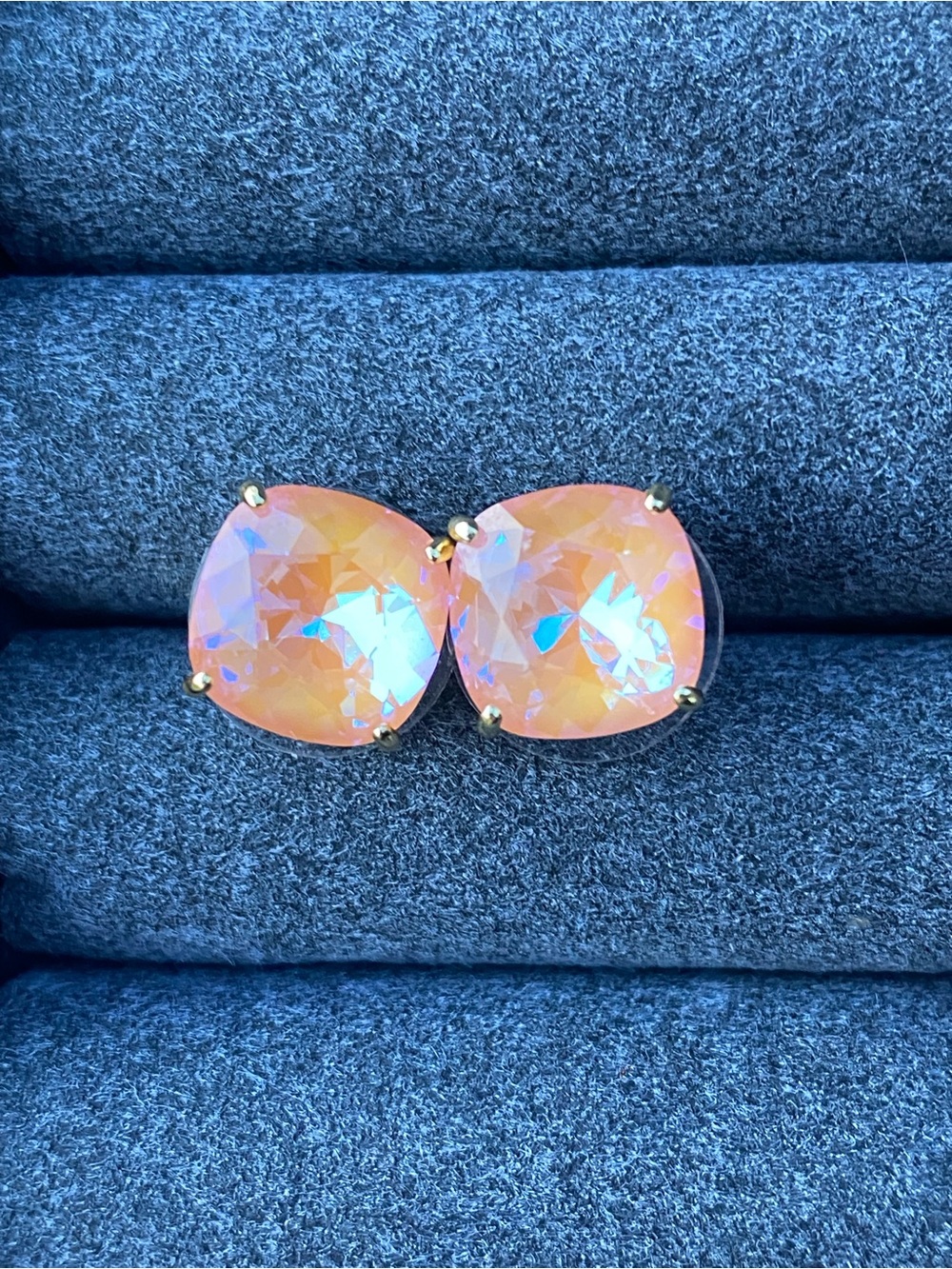 Origami Owl Peach Delite Clara Stud Earrings